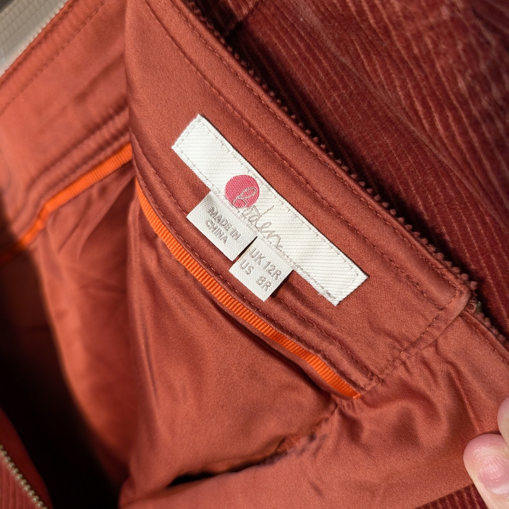Boden Red Corduroy Pencil Skirt - Picture 5 of 11